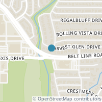 Map location of 6540 Harvest Glen Dr, Dallas TX 75248