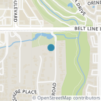 Map location of 15001 Winnwood, Dallas, TX 75254