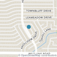 Map location of 14930 Hillcrest Road, Dallas, TX 75248