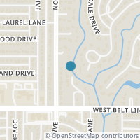 Map location of 7 Shadywood Place, Richardson, TX 75080