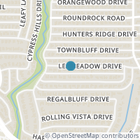 Map location of 6626 Leameadow Drive, Dallas, TX 75248
