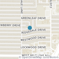 Map location of 528 Ridgedale Drive, Richardson, TX 75080