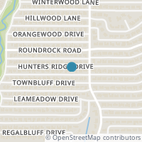 Map location of 6740 Hunters Ridge Dr, Dallas TX 75248