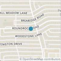 Map location of 7812 Roundrock Rd, Dallas TX 75248