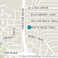 Map location of 6014 White Rose Trail, Dallas, TX 75248