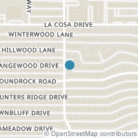 Map location of 5629 Meadowcreek Drive, Dallas, TX 75248