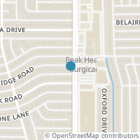 Map location of 7986 Briaridge Road, Dallas, TX 75248