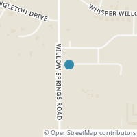 Map location of 1457 Silent Springs Drive, Fort Worth, TX 76052