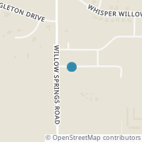 Map location of 1449 Silent Springs Drive, Fort Worth, TX 76052