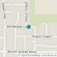 Map location of 820 Weybridge Lane, Keller, TX 76248