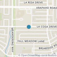 Map location of 7660 La Cosa Drive, Dallas, TX 75248