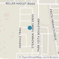 Map location of 4328 Oak Chase Drive, Fort Worth, TX 76244