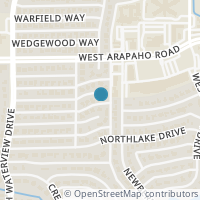 Map location of 827 Teakwood Pl, Richardson TX 75080