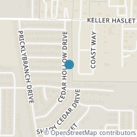 Map location of 12828 Cedar Hollow Drive, Fort Worth, TX 76244