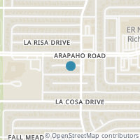 Map location of 7736 El Santo Lane, Dallas, TX 75248