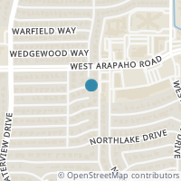 Map location of 828 Teakwood Place, Richardson, TX 75080