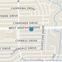 Map location of 1228 Evergreen Drive, Richardson, TX 75080