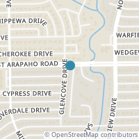 Map location of 1012 Glen Cove Drive, Richardson, TX 75080