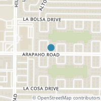 Map location of 15755 Regal Hill Circle, Dallas, TX 75248