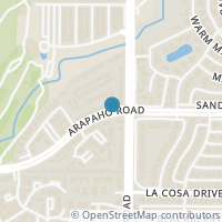 Map location of 5981 Arapaho Road #805, Dallas, TX 75248