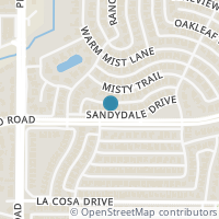 Map location of 6115 Sandydale Drive, Dallas, TX 75248