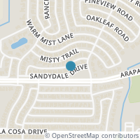 Map location of 6209 Sandydale Drive, Dallas, TX 75248