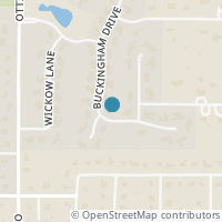 Map location of 1601 Buckingham Drive, Keller, TX 76262