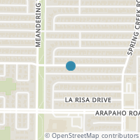 Map location of 7646 La Bolsa Drive, Dallas, TX 75248