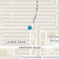 Map location of 7748 La Bolsa Drive, Dallas, TX 75248