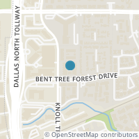 Map location of 5325 Bent Tree Forest Dr #1140, Dallas TX 75248