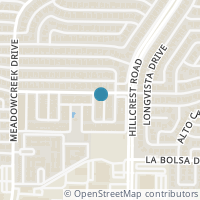 Map location of 7006 Regalview Circle, Dallas, TX 75248