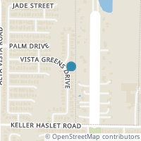 Map location of 3909 Vista Greens Drive, Fort Worth, TX 76244