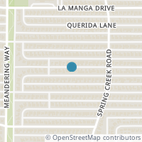 Map location of 7729 La Verdura Drive, Dallas, TX 75248