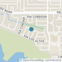 Map location of 2014 Via Bravo, Carrollton, TX 75006