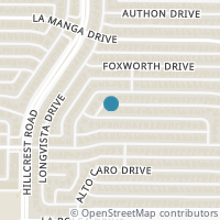 Map location of 7229 Whispering Pines Dr, Dallas TX 75248