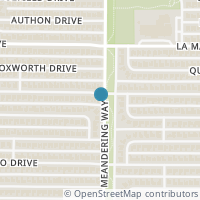 Map location of 7446 La Sobrina Dr, Dallas TX 75248