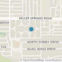 Map location of 2713 Creek Wood Court, Carrollton, TX 75006