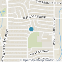 Map location of 1401 Meadow View Dr, Richardson TX 75080
