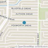 Map location of 7329 Foxworth Dr, Dallas TX 75248