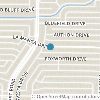 Map location of 7216 La Manga Drive, Dallas, TX 75248