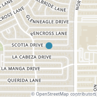 Map location of 7810 Scotia Dr, Dallas TX 75248