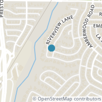 Map location of 6406 Riverview Lane, Dallas, TX 75248