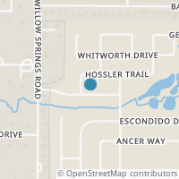 Map location of 1632 Pine Valley Drive, Fort Worth, TX 76052