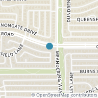 Map location of 7235 Crooked Oak Drive, Dallas, TX 75248