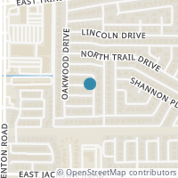 Map location of 1309 Brownwood Drive, Carrollton, TX 75006