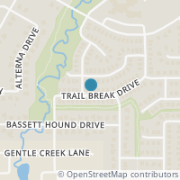 Map location of 13705 Trail Break Drive, Fort Worth, TX 76052