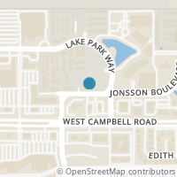 Map location of 1221 Naples Drive, Richardson, TX 75080