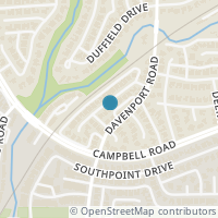 Map location of 16914 Davenport Ct, Dallas TX 75248