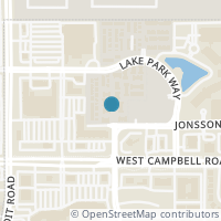 Map location of 1302 Lake Vista Lane, Richardson, TX 75080
