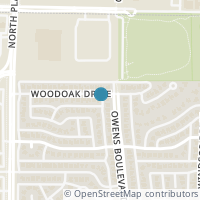 Map location of 1510 Woodoak Drive, Richardson, TX 75082